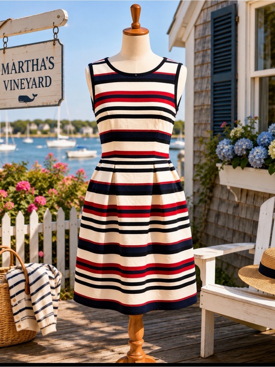 J. Crew Dresses & Skirts - j.crew NWT size 8 multicolored striped cotton  dress